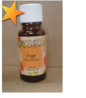 NEW Natures Alchemy Essential Oil SAGE .5 oz WA16609  