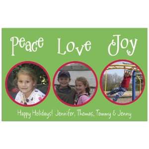  Peace, Love And Joy Digital Holiday Photo Cards
