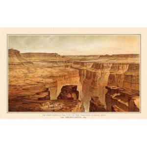   GRAND CANYON TOROWEAP ARIZONA (AZ) PANORAMIC MAP 1882