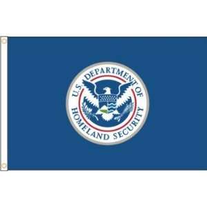  6 ft. x 10 ft. DHS Flag   Nylon Dyed Outdoor Use Patio 