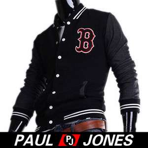 PJ Mens Casual Baseball/Varsity Jacket College Coat Sportswear 