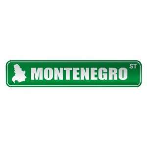   MONTENEGRO ST  STREET SIGN CITY SERBIA AND MONTENEGRO 