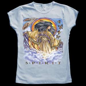 Spirit Native American Indian Woman Junior Jr Tee Shirt  