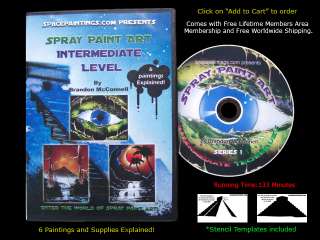 Spray Paint Art Intermediate level instructional DVD  