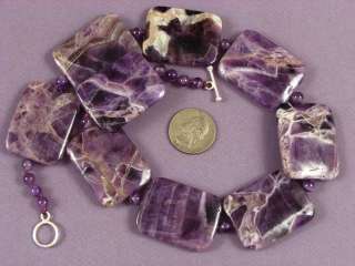Necklace Cape Amethyst Large 40mm Pillows 925  
