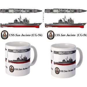  USS San Jacinto (CG 56) Coffee Mug: Home & Kitchen