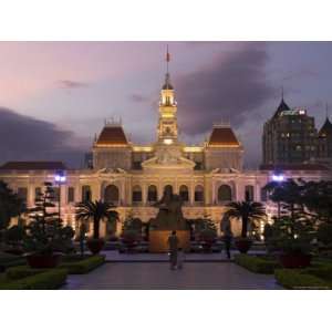  De Ville with Public Garden in Foreground at Dusk, Ho Chi Minh City 