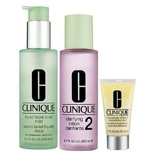  Clinique 3 Step Skin Care System For Skin Types 1, 2 Dry 