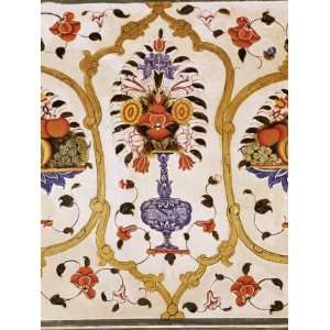  Detail of the Fine Wall Paintings, the City Palace, Jaipur 