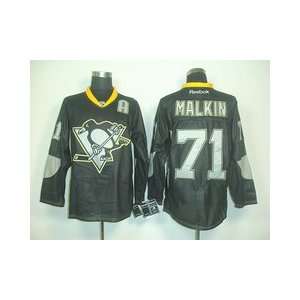   71 NHL Pittsburgh Penguins Black Hockey Jersey Sz52