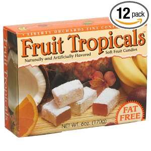 Liberty Orchards Fruit Tropicals, 6 Ounce Boxes (Pack of 12)  