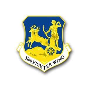  US Air Force 58th Fighter Wing Decal Sticker 3.8 