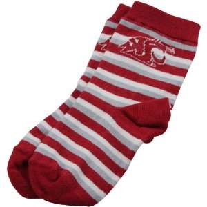 NCAA Washington State Cougars Sport Stripe Socks   Crimson 