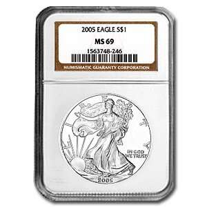  2005 Silver American Eagle (NGC MS 69) 