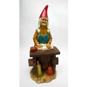   On Sale !! Bertha, the Bread Baker Gnome Statue: Patio, Lawn & Garden