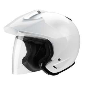  Parts Unlimited Ace Transit Helmet, Pearl White, Size: 2XS 