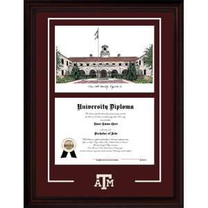  Texas A&M University Aggies Alumni Diploma Frame Sports 