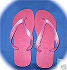 havaianas pink metallic top flip flop sandals us 4 5
