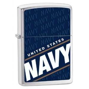 United States Navy Blue Brushed Chrome 