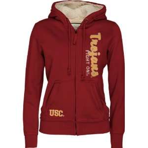  USC Trojans Womens Vault Full Zip Hooded Sweatshirt 