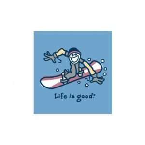  LIFE IS GOOD GIANT SNOWBOARD L/S TEE   BOYS Sports 