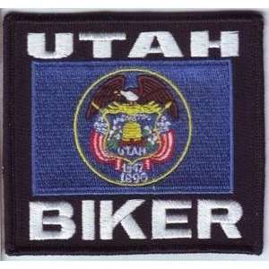  UTAH Biker STATE Flag Embroidered Nice Biker Vest Patch 