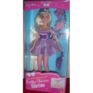  Pretty Choices Barbie Doll Pink Long Hair: Toys & Games