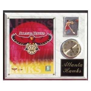  Atlanta Hawks 12x15 Clock Plaque: Sports & Outdoors