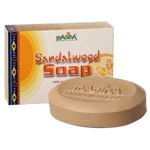  Madina Sandalwood Soap 100% Vegetable Base 3.5 Oz Beauty