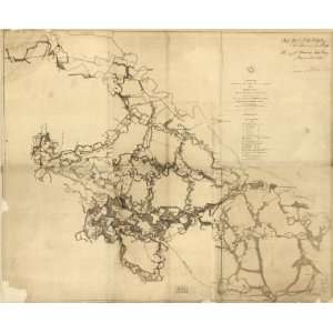  1862 Civil War map of Richmond, Virginia: Home & Kitchen