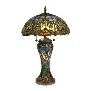  Dale Tiffany TT60577 Atticus Table Lamp, Brown and Art 