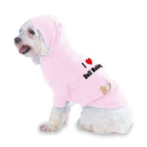  I Love/Heart Doll Making Hooded (Hoody) T Shirt with 