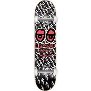 Krooked Skateboard Eyes [Medium]   7.75 w/Raw Trucks & White Wheels 