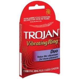  Trojan Duo Vibrating Ring (Quantity of 2): Health 