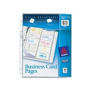 Quality Product By Avery Consumer Produs   Nonick Business Card Pages 