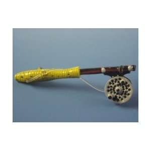  The Outdoorsmans Fine Painted Pewter Pin Fly Rod & Reel 