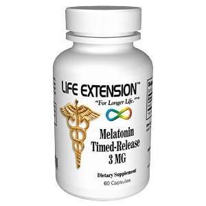  Melatonin Timed Release, 3 Mg, 60 Caps Health & Personal 