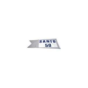  Ron Santo Signed Santo 50 Blue and White Banner From Pre 