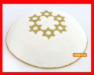 Jewish Knitted STAR OF MAGEN DAVID Kippah kipot/kippot  