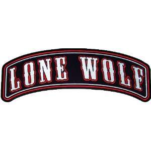  Lone Wolf Rocker Patch large