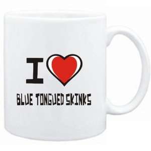 Mug White I love Blue Tongued Skinks  Animals:  Sports 