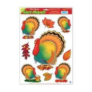 Thanksgiving Turkey Glass Magnets