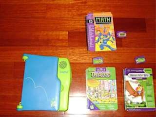 LEAP PAD LEARNING SYSTEM   SYSTEM PLUS BOOKS/CARTRIDGES  