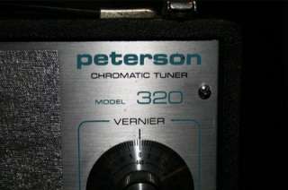 Peterson Chromatic Tuner Model 320   Vintage for Guitar Bass Piano 