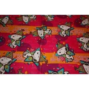   Snoopy Happy Birthday Gift Wrap Wrapping Paper & Bows: Toys & Games