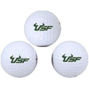    South Florida Bulls 3 Pack Logo Golf Balls