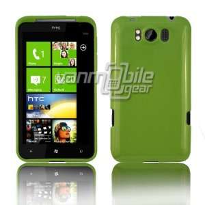 VMG AT&T HTC Titan Cell Phone TPU Skin Case Cover   GREEN Solid Color 