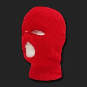  3 Holes Tactical Ski Mask ( RED ): Everything Else