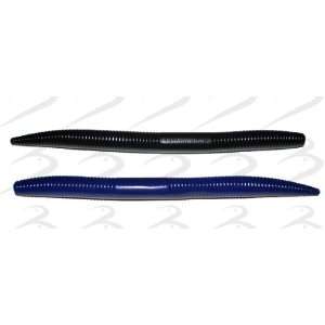  Bruiser Baits 5 Stick Worm Black N Blue Sports 