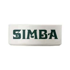  SIMBA Cute Small Pet Bowl by CafePress: Pet Supplies